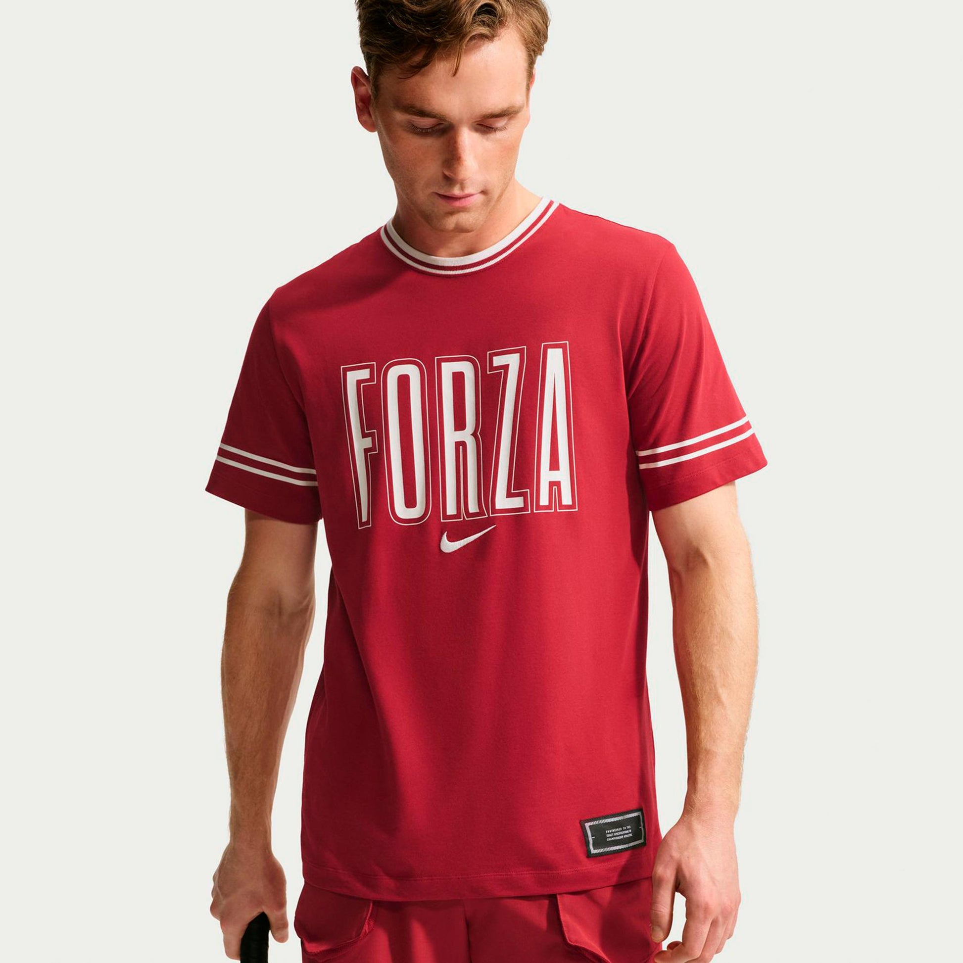 Nike Court T-shirt Hommes - rouge