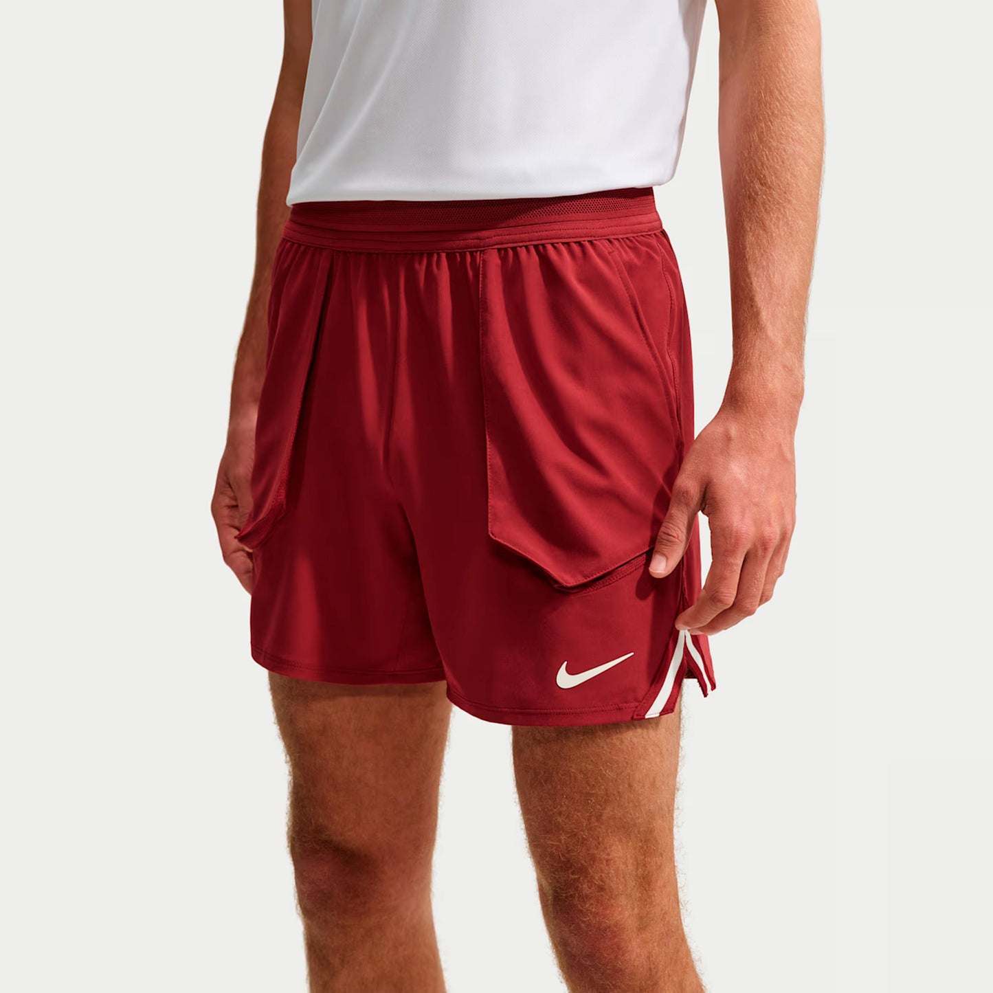 Nike Jannik Sinner Court Slam Shorts Hommes - rouge vin, crème