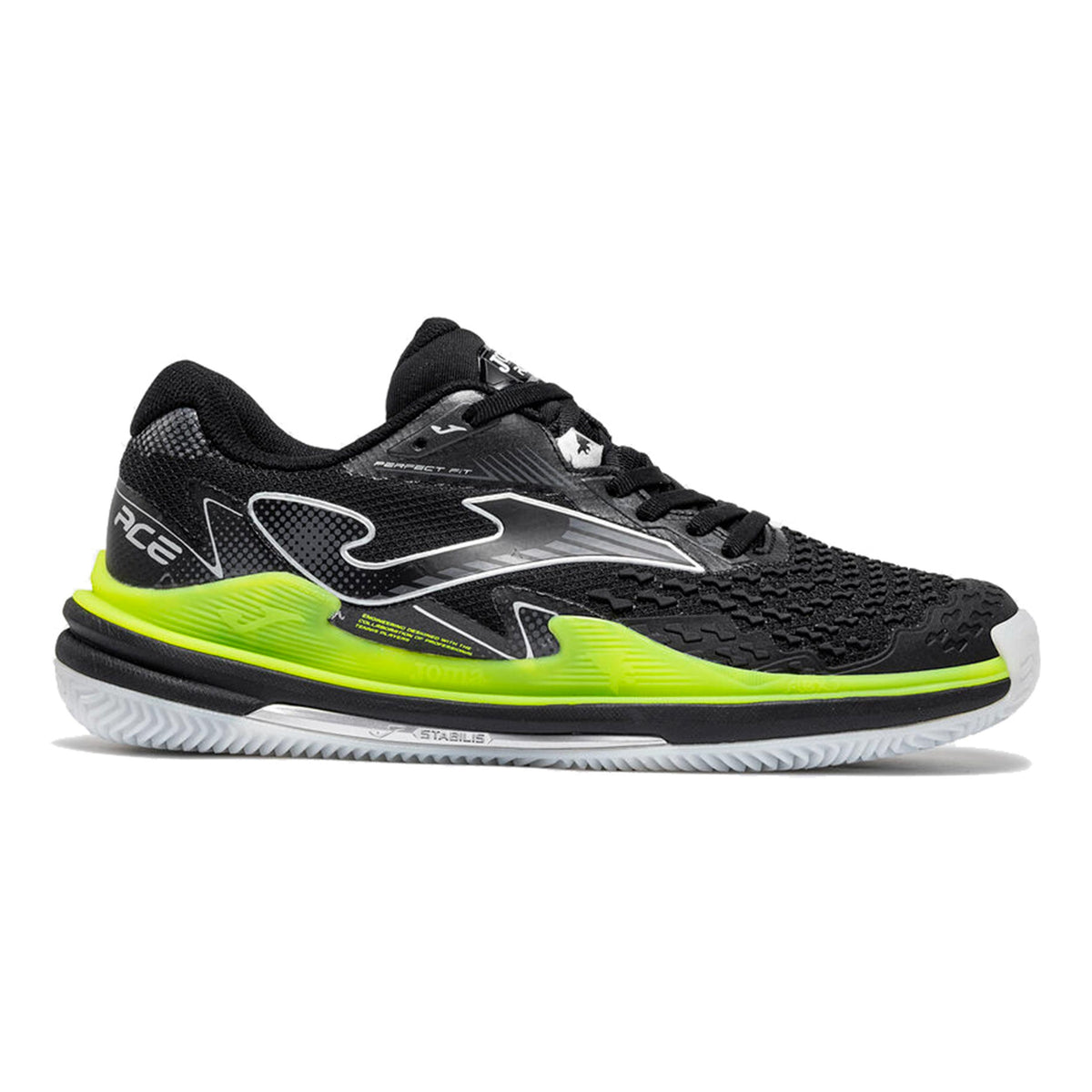 Joma Ace Chaussure terre battue Hommes - noir, jaune lemon