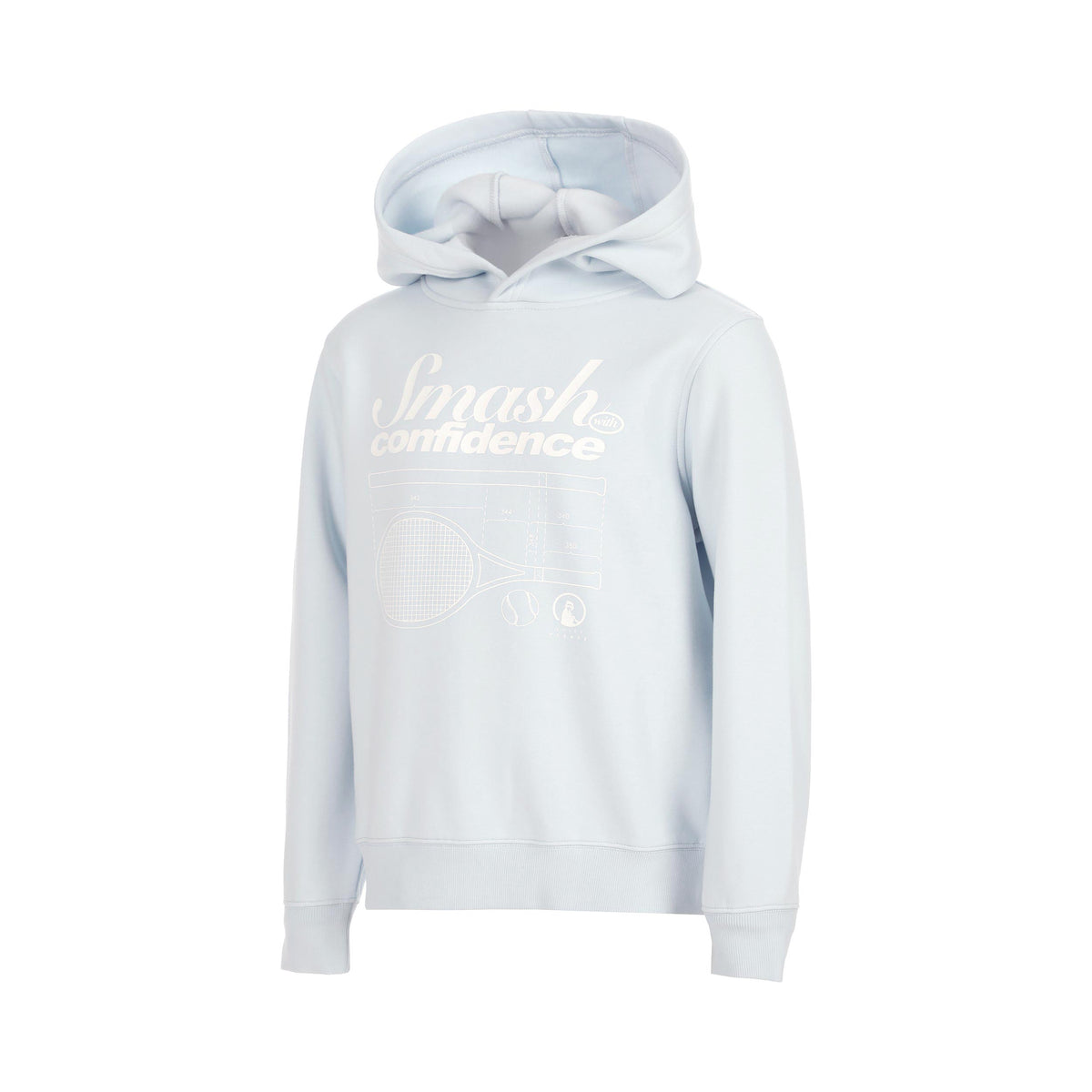 Quiet Please Confidence Loose Fit Sweat à capuche Enfants - bleu clair