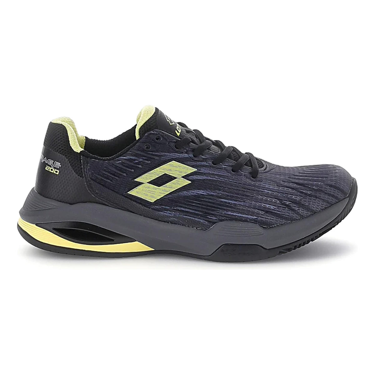 Lotto Mirage 200 III PRT Chaussure terre battue Hommes - noir, jaune
