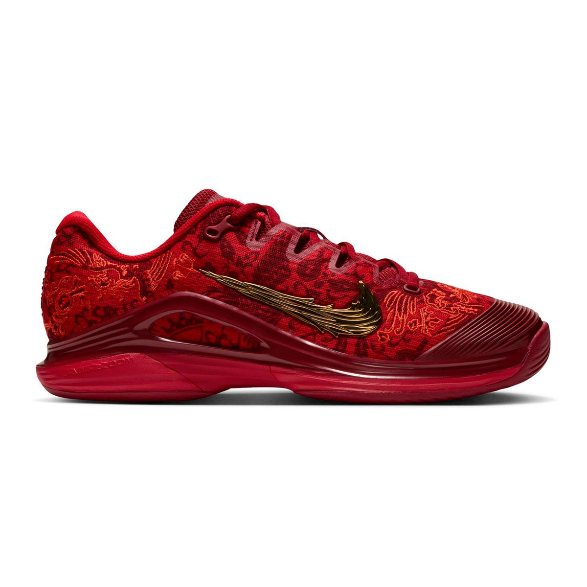 Nike Qinwen Zheng Vapor 12  Chaussures toutes surfaces Femmes-rouge, or
