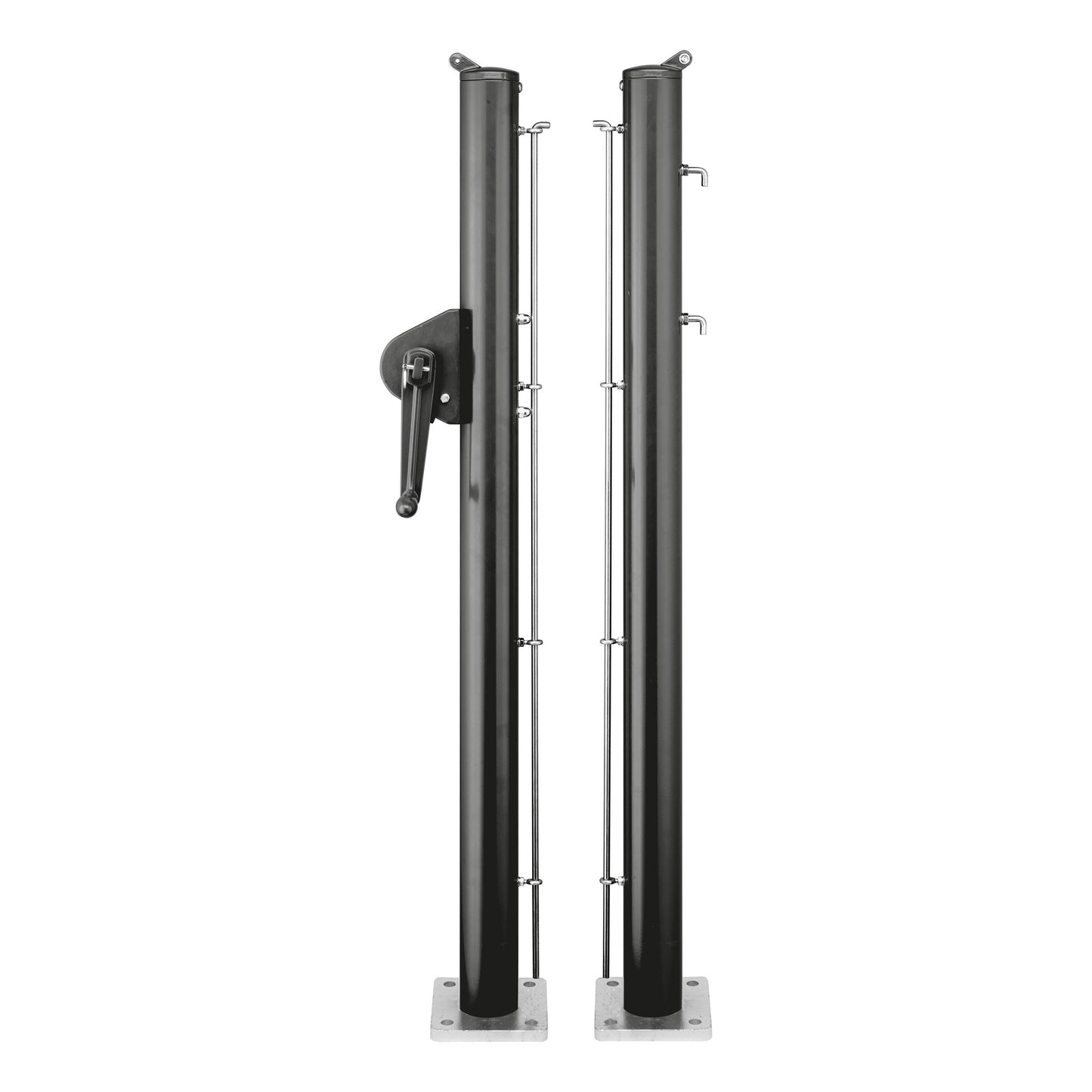 Tegra Padel Netzpfosten rund Ø 73 cm inkl. Bodenplatte Barre-support de filet - noir