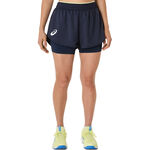 V&ecirc;tements ASICS ASICS Match Shorts Femmes-Bleu Fonc&eacute;