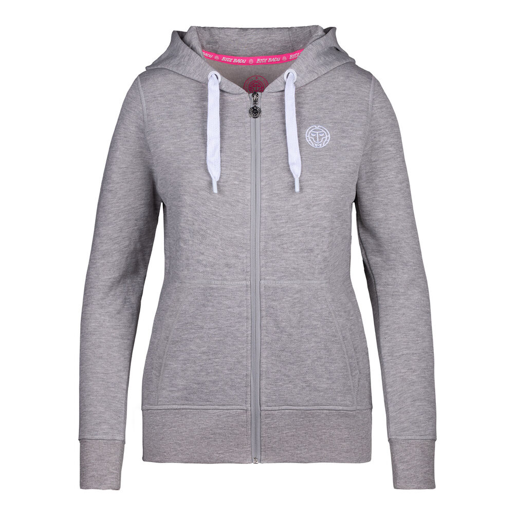 Moana Basic Gilet En Coton Femmes - Gris Clair , Blanc