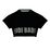 Abdominis Crop Move Tee - black