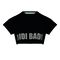 Abdominis Crop Move Tee - black
