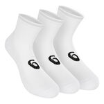 Vêtements ASICS ASICS Quarter Chaussettes De Sport Pack De 3-Blanc,Noir