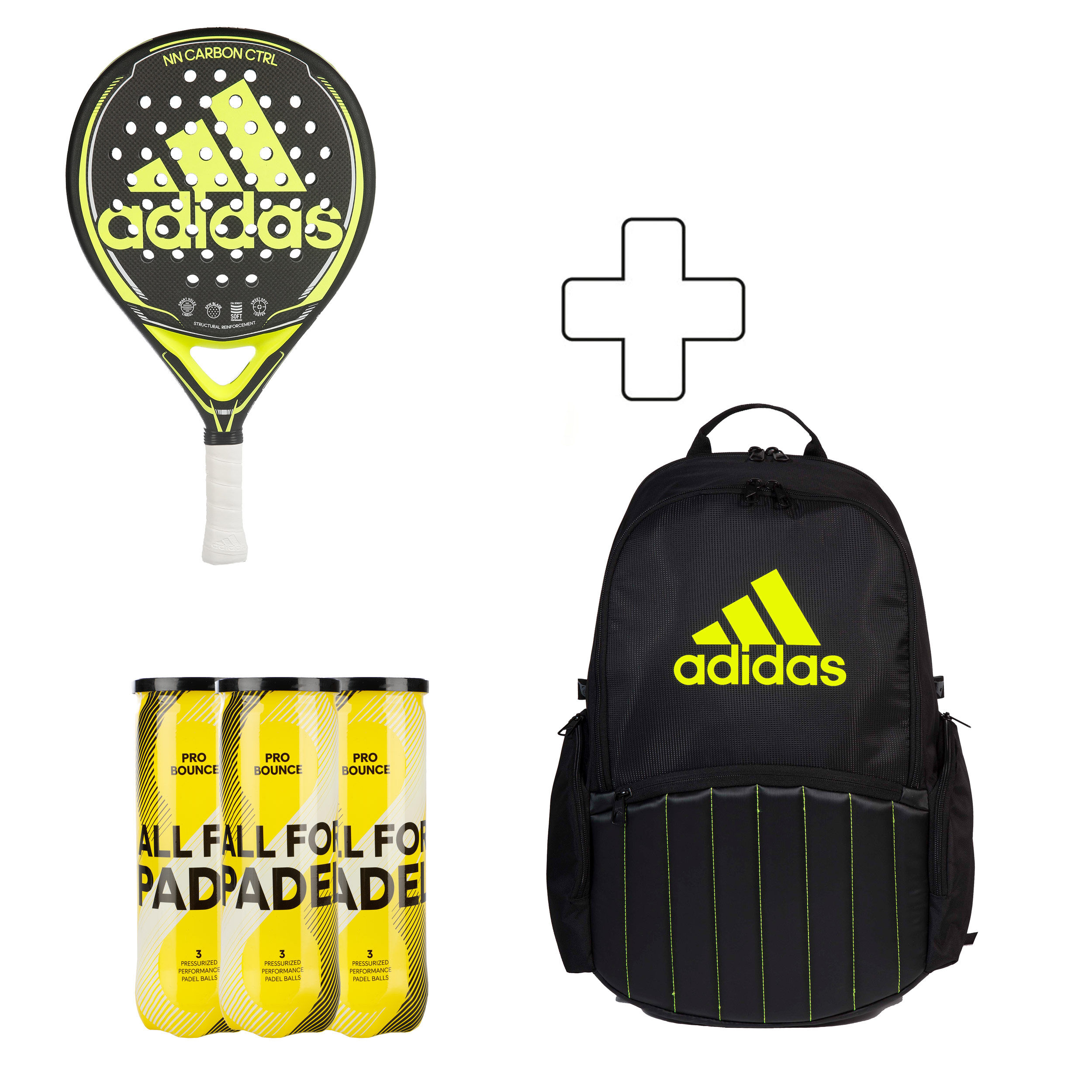 Buy adidas NN Carbon Ctrl sac de tennis 3x tube de balles online Padel Point FR