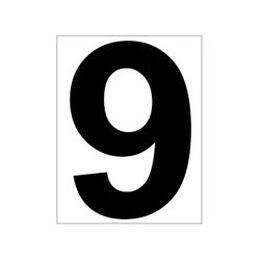 Schild Platzziffer 9