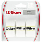 Surgrips Wilson Wilson Pro Overgrip Perforated Pack De 3-Blanc
