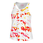 V&ecirc;tements BIDI BADU BIDI BADU Wild Arts Chill D&eacute;bardeur Tank Top Femmes-Blanc,Multicouleur