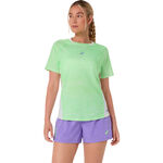 V&ecirc;tements ASICS ASICS  Court T-shirt Femmes - jaune lemon, cr&egrave;me