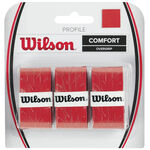Surgrips Wilson Wilson Profile Overgrip Pack De 3-Rouge