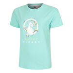 Vêtements Quiet Please Quiet Please Wild Sketchy T-shirt Femmes-Turquoise,Multicouleur