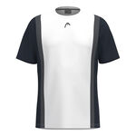 Vêtements HEAD HEAD Club 25 Tech T-shirt Hommes-Bleu Foncé,Blanc