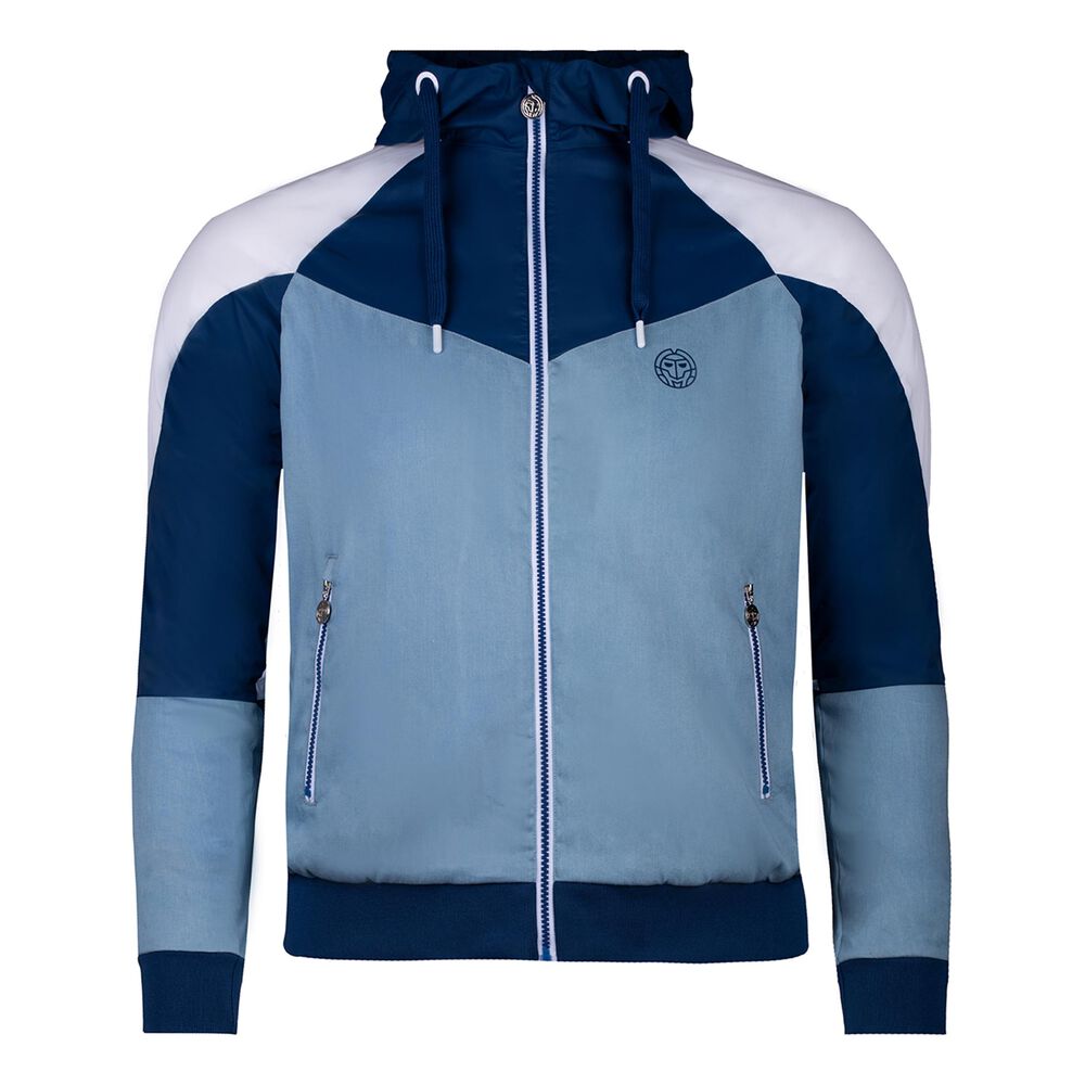 Keto Jeans Tech Windbreaker Veste De Survêtement Hommes - Bleu , Bleu Foncé