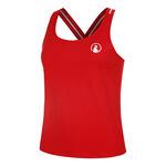 V&ecirc;tements de tennis Quiet Please Quiet Please Serve & Volley D&eacute;bardeur tank top Femmes-rouge