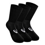 V&ecirc;tements ASICS ASICS Crew Chaussettes De Sport Pack De 3-Noir,Blanc