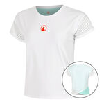 Vêtements Quiet Please Quiet Please Wild Cross T-shirt Femmes-Blanc,Turquoise