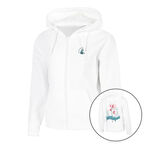 Vêtements Quiet Please Quiet Please Create Flower Zip Gilet En Coton Femmes-Blanc,Multicouleur