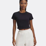 Vêtements De Tennis Under Armour Ua Rival Rib Baby Tee-Blk