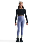 V&ecirc;tements Nike Nike Dri-FIT One All Over Print Collant tight Filles - bleu gris, blanc
