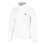 Vêtements Quiet Please Quiet Please Create Troyer Sweat-shirt Femmes-Blanc,Bleu Petrol