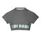 Abdominis Crop Move Tee - black