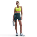 V&ecirc;tements Nike Nike Swoosh Medium Soutien-gorge sport Femmes - jaune lemon, blanc