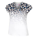Vêtements BIDI BADU BIDI BADU Leoparty Styles V-Neck T-shirt Femmes-Blanc,Noir