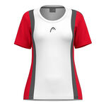 Vêtements HEAD HEAD Club 25 Tech T-shirt Femmes-Rouge,Blanc