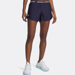 V&ecirc;tements Under Armour Under Armour Tech Play Up Short Avec Poche-balles Femmes-Bleu