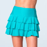 Vêtements Lucky in Love Lucky in Love Linen Nouveau Awesome Ruffle Jupe Femmes-turquoise