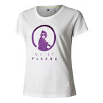 Vêtements Quiet Please Quiet Please Baseline Glitter T-shirt Femmes-Blanc