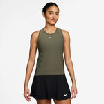 Vêtements de tennis Nike Nike Dri-FIT Victory Débardeur tank top Femmes - vert olive, blanc
