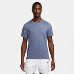 V&ecirc;tements de tennis Nike Nike Court Dri-Fit Advantage T-shirt Hommes-Bleu Gris