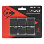 Surgrips Dunlop D TAC U-SWEAT OVERGRIP BLACK 3PCS