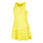 V&ecirc;tements de tennis Quiet Please Quiet Please Flounce Robe Femmes - jaune, blanc