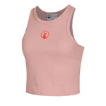 Vêtements Quiet Please Quiet Please Crossroad Ribbed Débardeur Tank Top Femmes-Vieux Rose, Rouge