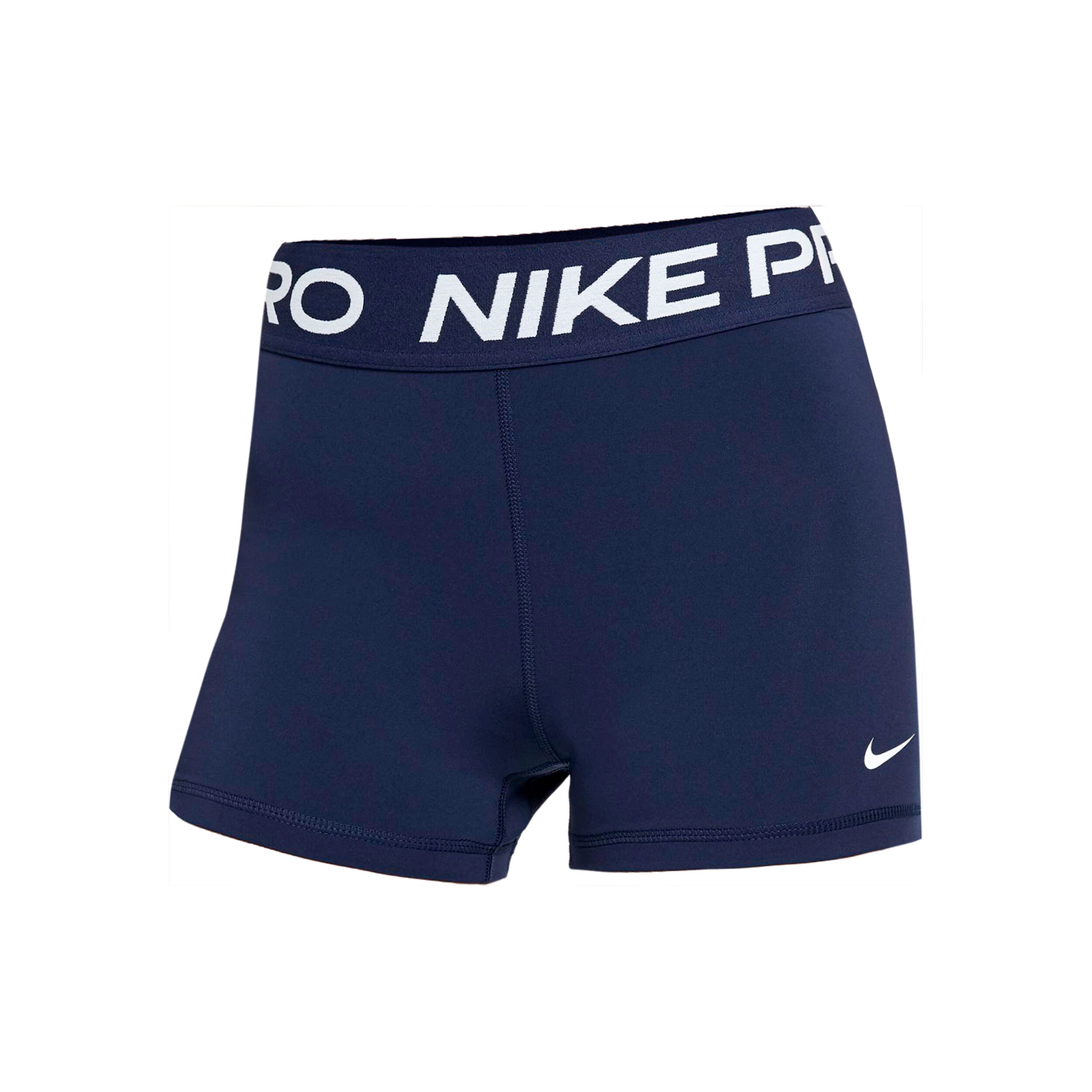 Pro 3in Short Avec Poche balles Femmes Bleu Fonce Blanc