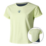 Vêtements Quiet Please Quiet Please Perspectives Cross T-shirt Femmes-Jaune Lemon