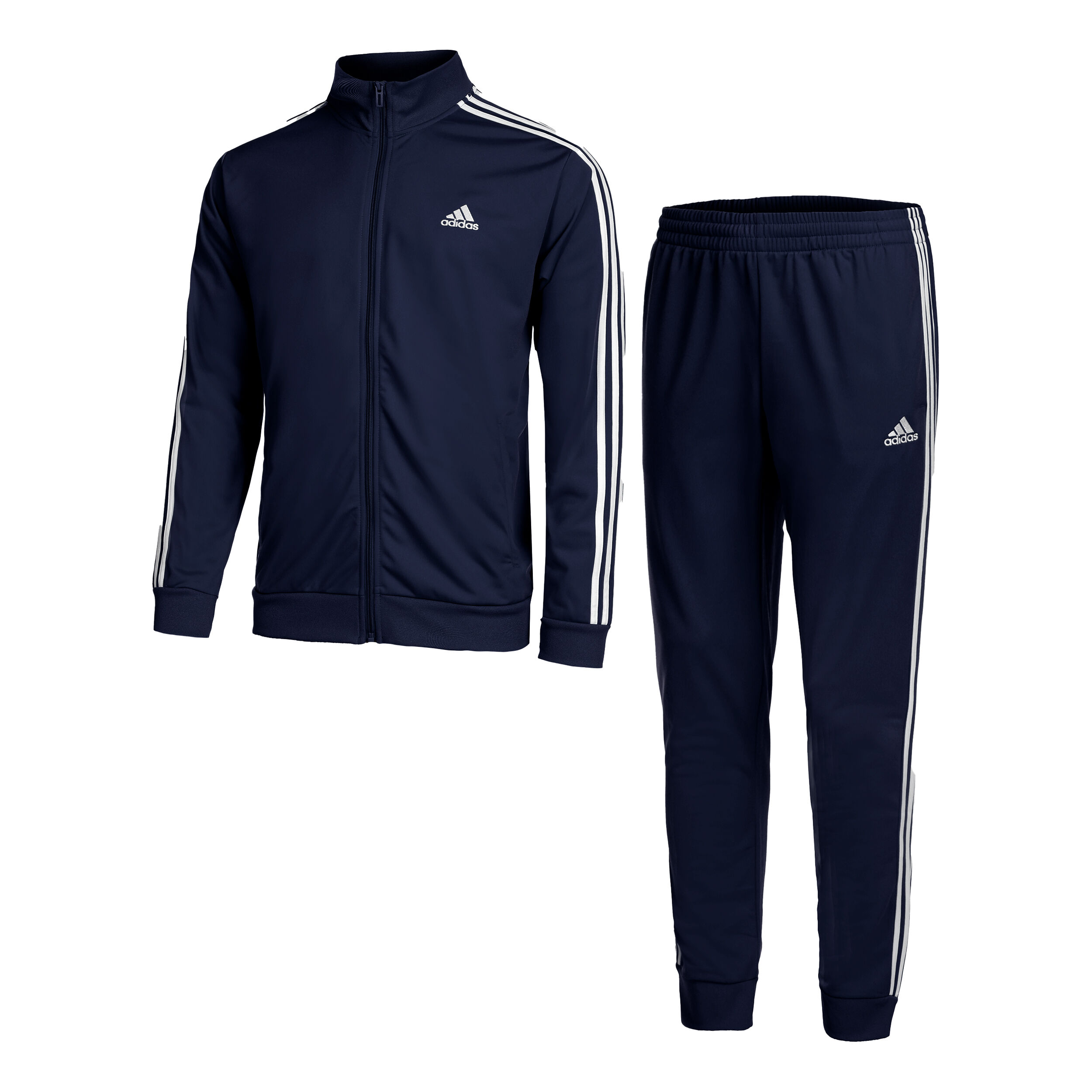 Buy adidas Sportswear Basic 3 Stripes Tricot Survetement Hommes Bleu Fonce Blanc online Padel Point FR