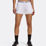 Vêtements Under Armour Under Armour Tech Play Up 2in1 Short Avec Poche-balles Femmes-Blanc