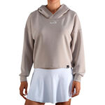 Padelbekleidung Endless Endless Hypersoft Sweat &agrave; capuche Femmes-beige