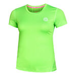Vêtements BIDI BADU BIDI BADU Eve Tech Roundneck T-shirt Femmes-Vert Fluo