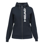 Vêtements HEAD HEAD Club Original Full Zip Gilet En Coton Femmes-Bleu Foncé