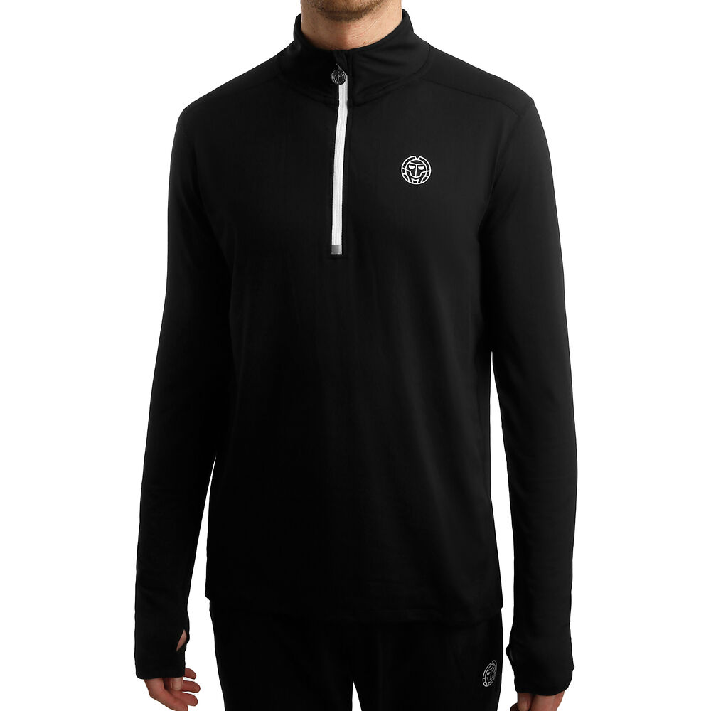 Zac Tech Half Zip Haut Manches Longues Hommes - Noir , Blanc