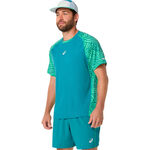 V&ecirc;tements ASICS ASICS  Court T-shirt Hommes - vert fonc&eacute;, vert clair