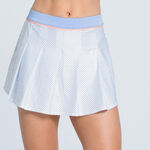 Vêtements Lucky in Love Lucky in Love Lovely Day Pleat 13.5in Jupe Femmes-Blanc,Bleu Clair